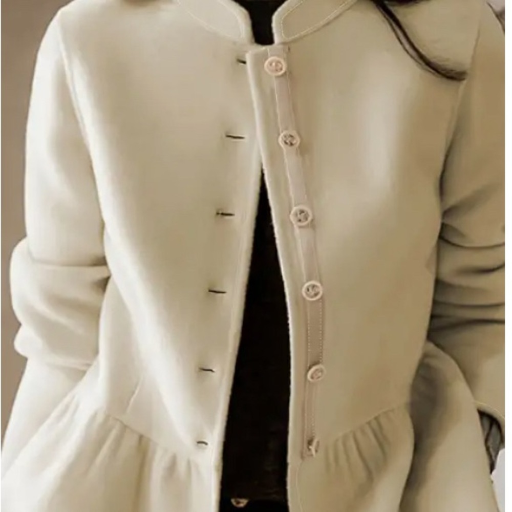 Ivory XL peplum blazer